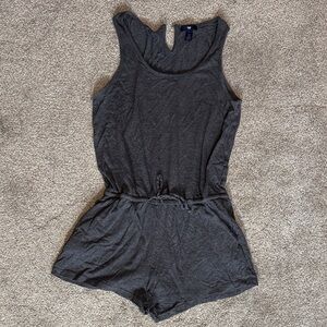 GAP Dark Gray Sleeveless Romper